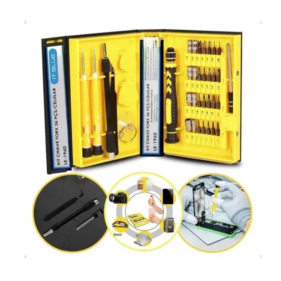 Kit De Ferramentas Chave Torx 36 Peças Para Reparo Celular