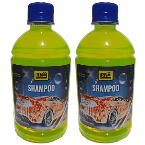 Kit 2 Shampoo Automotivo Concentrado Carnaúba Lava Autos Motos 500ml