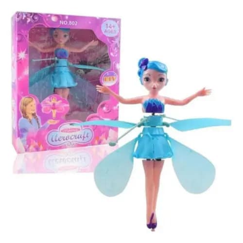 Fada Madrinha Que Voa Brinquedo Boneca Voadora Mini Drone