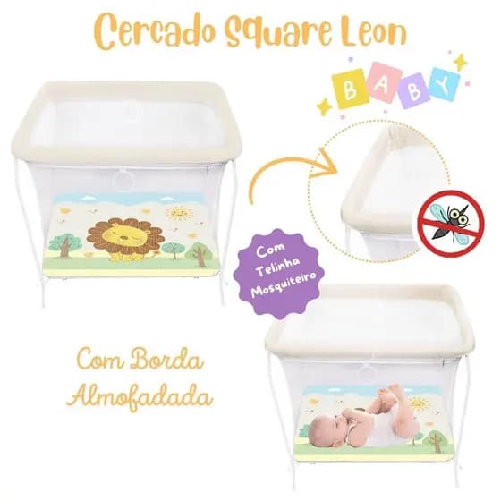 Cercadinho Berço Cercado Acolchoado Chiqueirinho Bebê Infantil Criança Dobrável até 20kg "Scorpion"