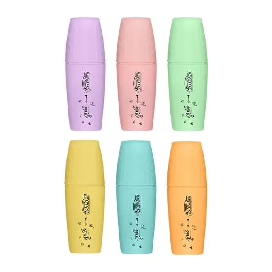 MARCA TEXTO MINI COR PASTEL - BRW