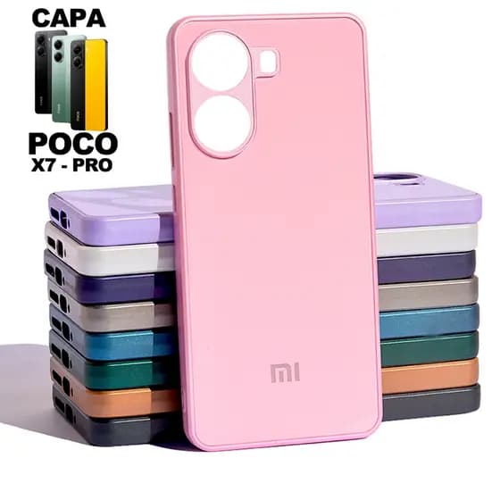 Capa Capinha Poco X7 Pro 5G Premium: Aveludada + Proteção Câmera! Luxo e Segurança Total!