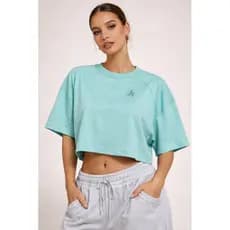 Cropped Oversized Suedine | Algodão | Alta qualidade