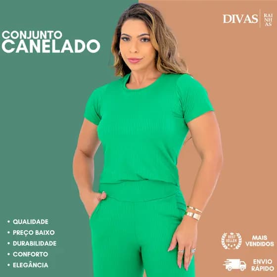 Conjunto Feminino Canelado Calça Jogger+Blusa Feminina Básica ConjuntoTipo Scrub Casual Elegante Moda Inverno Verão