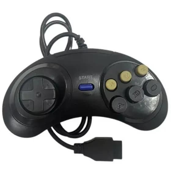 Controle Retro Compatível com Mega Drive 6 Botões
