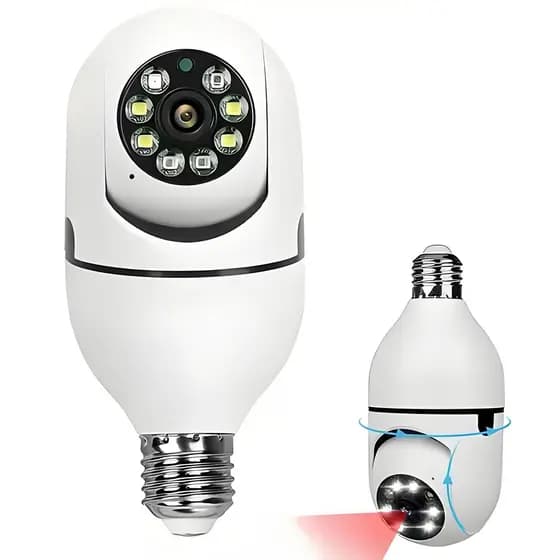 Câmera lâmpada 360° inteligente Rotação Auto Tracking Wifi E27 -G4
