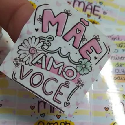 40 Etiquetas Adesivas - Dia das Mães