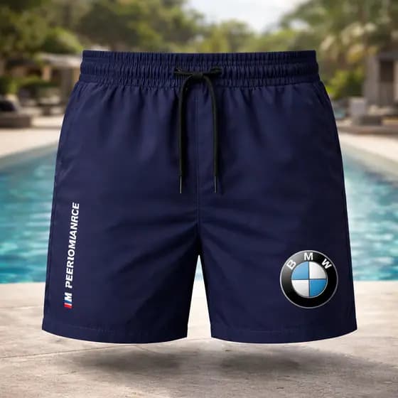 Short Bermuda Tactel Mauricinho Estilo Premium BMW M Performance Esportivo Dia a Dia