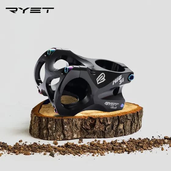 Estoque Pronto ! Haste De Bicicleta De Alumínio CNC Ultraleve 7075 RYET 28.6 Mm Para Guiador De 31.8 , Alcance De 45 0 °