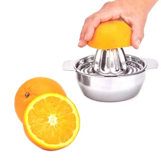 Espremedor De Laranja Limão / laranja / Frutas Manual Em Aço Inox