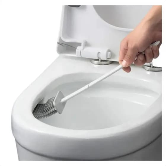 Escova De Limpeza De Banheiro Sanitário De Parede De Silicone Adesiva