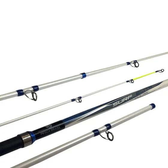 Vara de pesca de praia Pesca Brasil Surf Elite de 3,90 metros para molinete