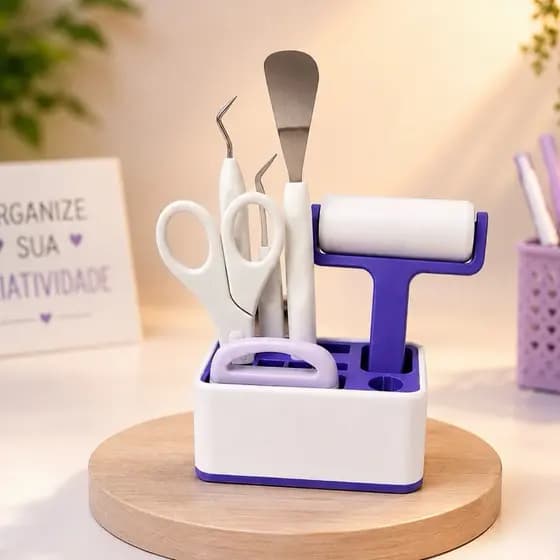 Mini Suporte Organizador de Feramentas Cricut, Silhouette Papelaria