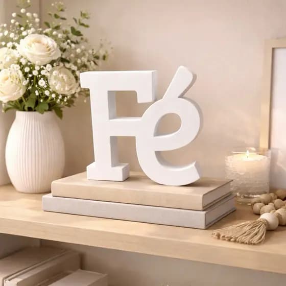 Placa decorativa Fé