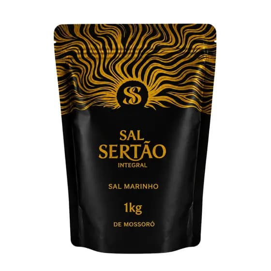 Sal Integral Fino Sertão Mossoró 1kg Sem Glúten Natural