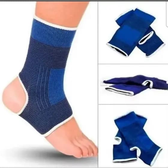 Par de Tornozeleiras Meias Ortopédica Esportivo de Compressão Elastica Unisex
