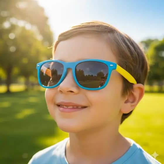 Óculos de Sol Infantil Kids Menino Menina Silicone Polarizado Flexível RF168