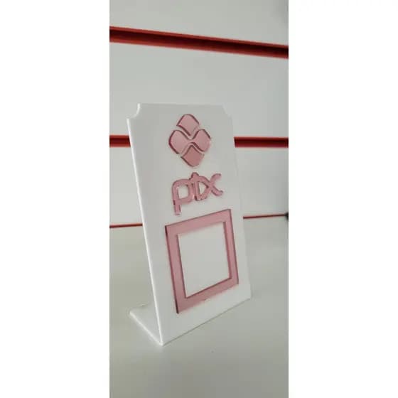 PLACA PIX PARA MESA OU BALCÃO EM ACRILICO