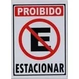 Placa de Pvc Indicativa Proibido Estacionar