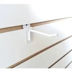 KIT 100 GANCHOS P/ PAINEL CANALETADO BRANCO