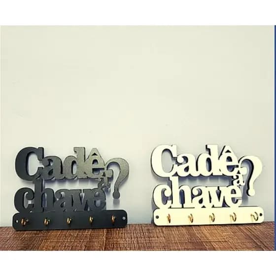 Porta Chave Decorativo para Parede Cade a Chave?