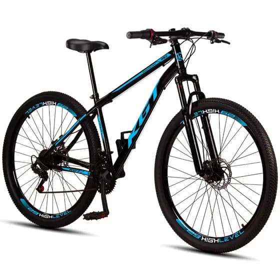 Bicicleta Aro 29 Aço Carbono Freios A Disco Suspensão 21 Vel