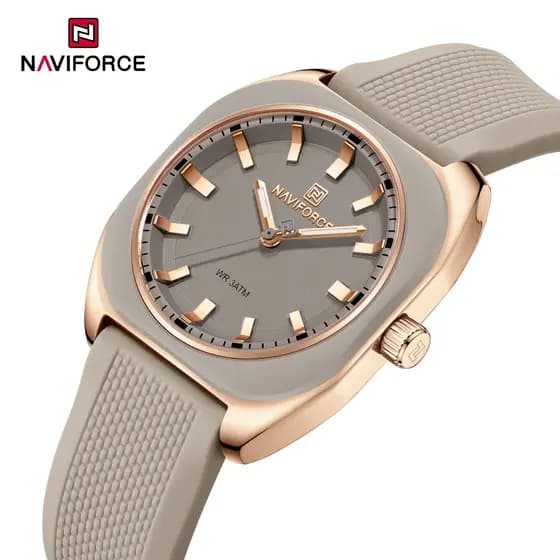 NAVIFORCE 5061 Relógio Feminino Popular Simples Esportivo À Prova D'água De Quartzo