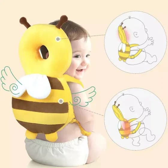 Mochila Almofada De Proteção Para Bebê Cabeça E Nuca Ajustável - Envio Imediato!