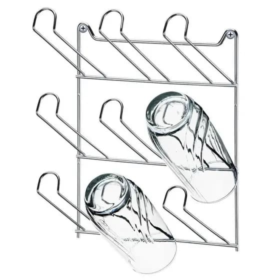 Suporte para 9 Copos de Parede - Arthi 1114 | Transforme sua Cozinha com Estilo e Organização