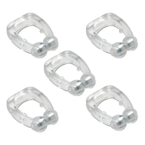 Kit 5 Unidades Aparelho Clipe Dilatador Nasal Anti Ronco Magnético Apnéia Durma Bem Linha Premium