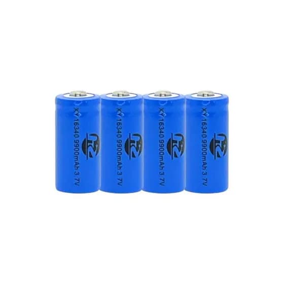 Kit 4 Bater16340 Li-ion 30000mah 4.2v Lanterna Tática Led De Alta Durabilidade