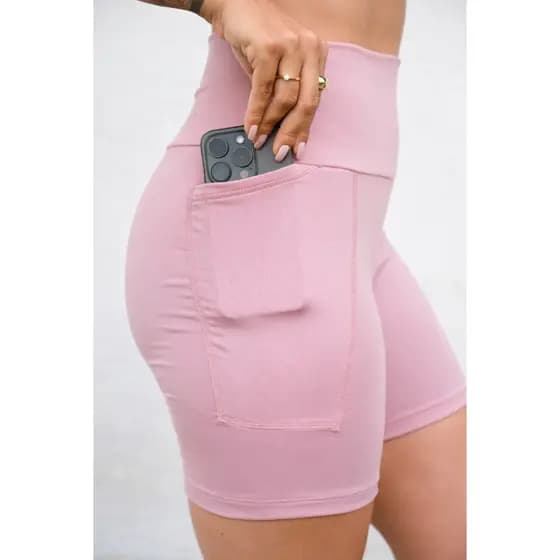 Bermuda Shorts Fitness Poliamida com bolso