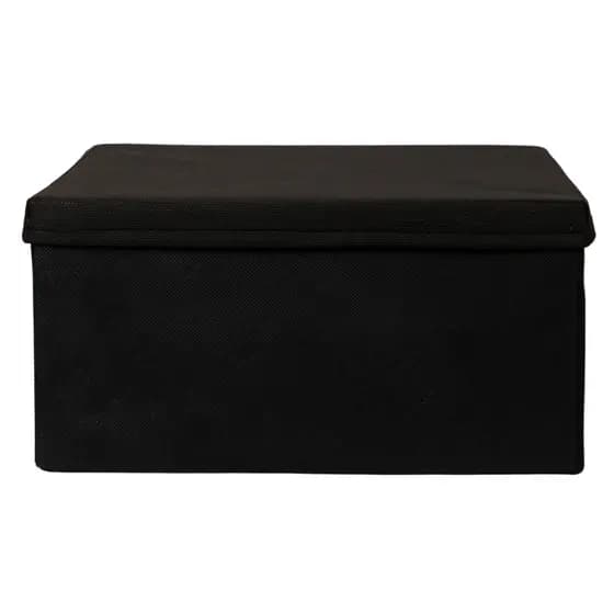 Caixa de Presente Embalagem Preta Elegante Dobrável 28x15x28
