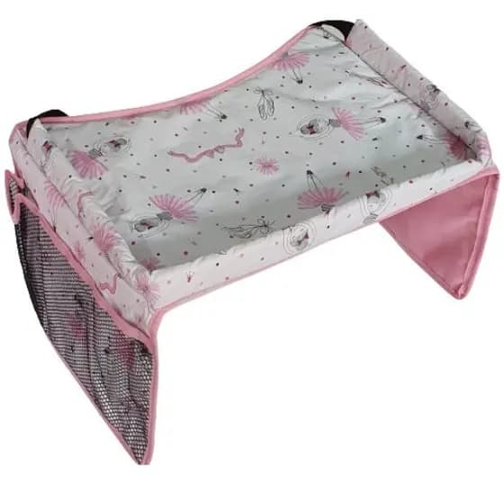 Mesinha De Atividade Portatil Casa Carro Apoio Para Cadeirinha Brincar Feminino Rosa