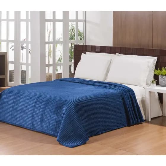 Cobertor Queen Microfibra Flannel Mont Blanc 2,20cm X 2,40cm