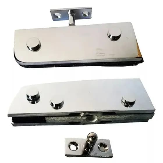 Dobradiça 1101S + 1103s + Pivos 1201s + 1013S Para Portas de Vidro Pivotante