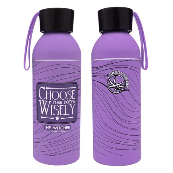Garrafa The Witcher 500ml Alumínio Squeeze Geek Estilosa Trabalho Academia Escola Água e Suco