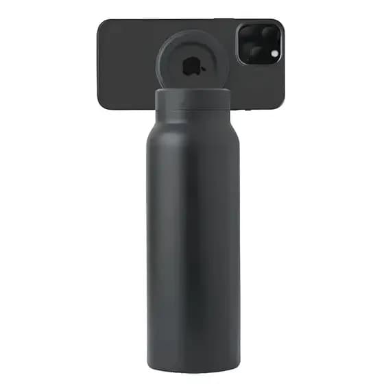 Garrafa Inox Isotérmica com suporte Magnético P/ Celular 800ml