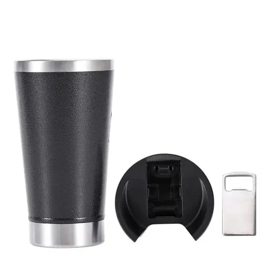 Copo Térmico de 473ml com Tampa e Abridor - Sem Estampa