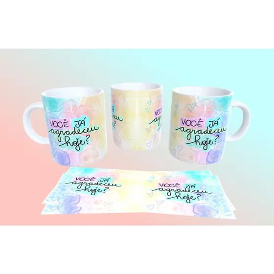 Caneca Porcelana Personalizada Frases Motivacionais Bíblica (vários temas) Presente Criativo