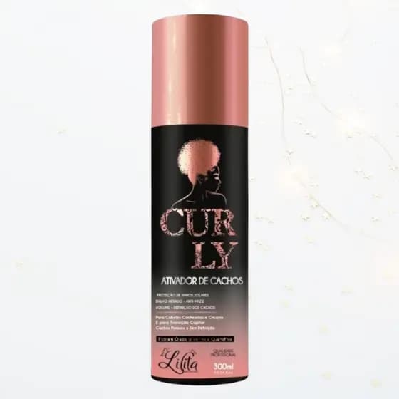 Leave In para cabelos Cacheados 300 ml Ativador Definição dos Cachos