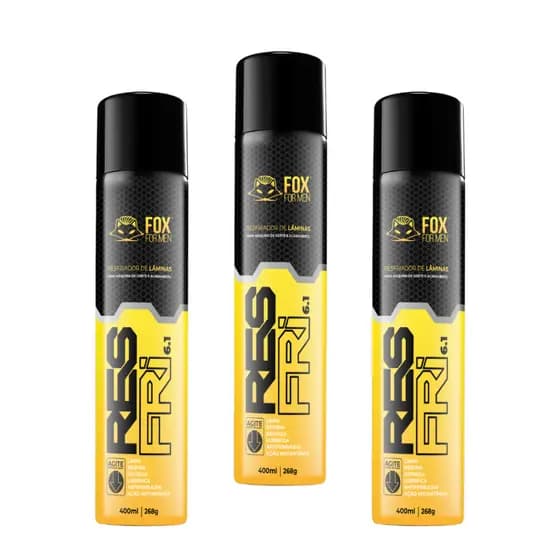Resfriador de Maquinas whall e Andis 400ml Fox For Men 3 Unidades