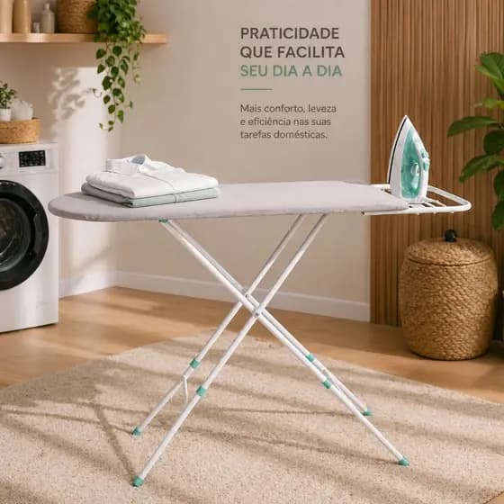MESA DE PASSAR ROUPA TÁBUA TÉRMICA DOBRÁVEL LEVE PRATICA