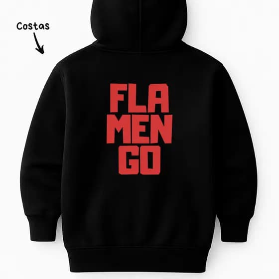 Moletom Canguru Infantil Time Futebol Libertadores Blusa De Frio Agasalho Casaco