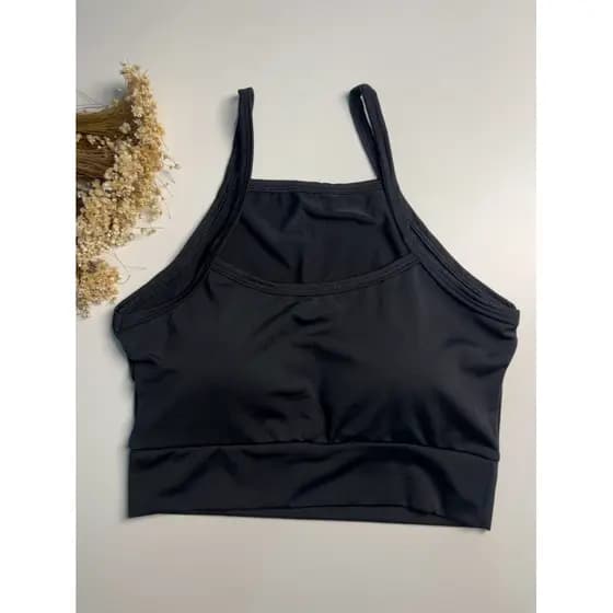 Top cropped academia Fitness Treino Praia Dryfit Com Forro com bojo para o Dia a Dia