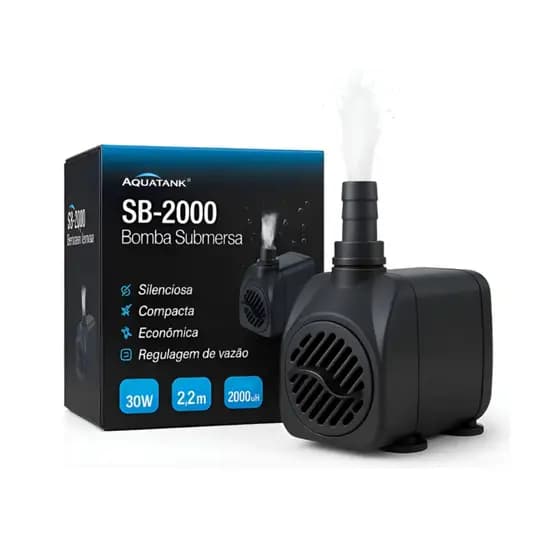 Bomba Submersa AquaTank SB-2000 2000 L/h Para Aquário E Sump