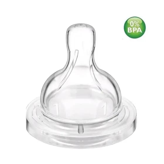 Bico Silicone Anti Cólica Compatível Com Linha Avent Classic – Fluxo Lento ou Fluxo Rápido