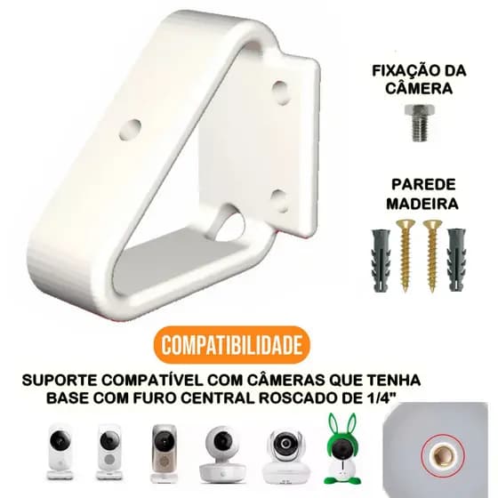 Suporte De Parede Para Babá Eletrônica Universal Câmera wifi