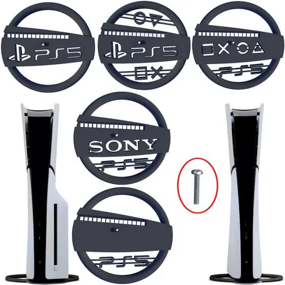 Suporte Base Vertical Playstation 5 Slim + Parafuso - Vertical Stand PS5