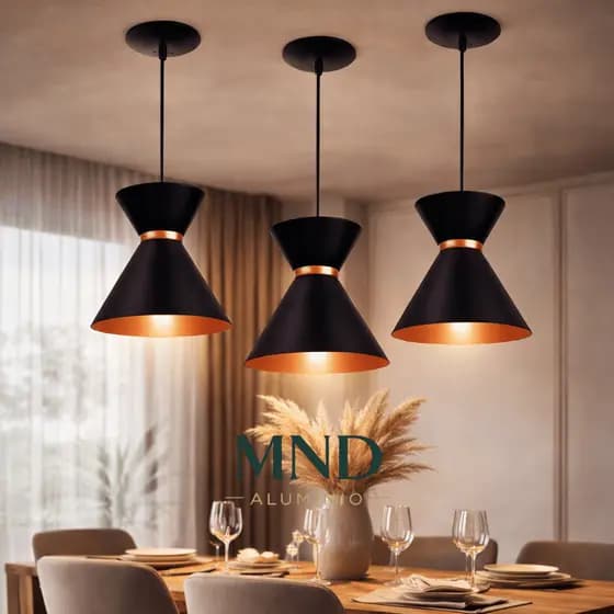 Luminária Pendente Moderna em Alumínio Bivolt Ajustável Decoração
